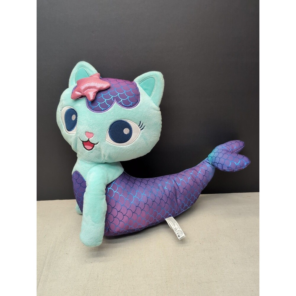 Gabby’s Exclusive Dollhouse MerCat Jumbo Plush 18” DreamWorks Netflix Heart Nose